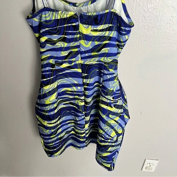 PrettyLittleThing Blue Zebra Print Strappy Corset Bodycon Dress - Picture 11 of 16